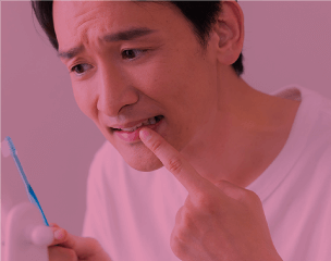 歯に痛みを感じる患者さま