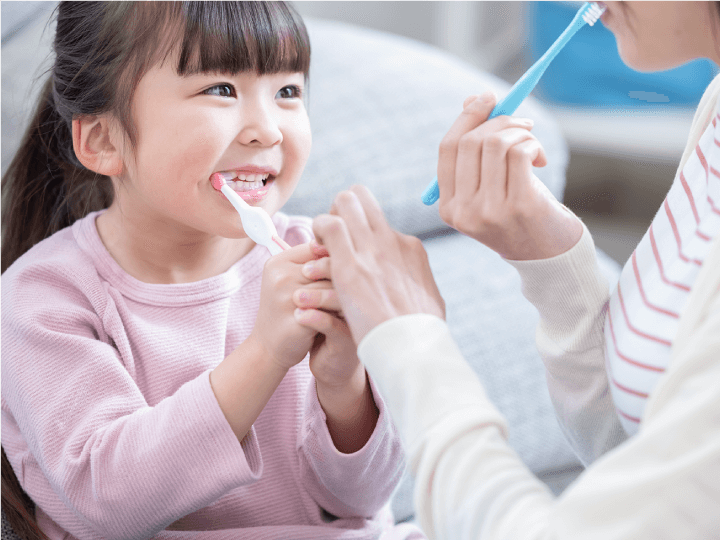 歯みがきをする患者さま